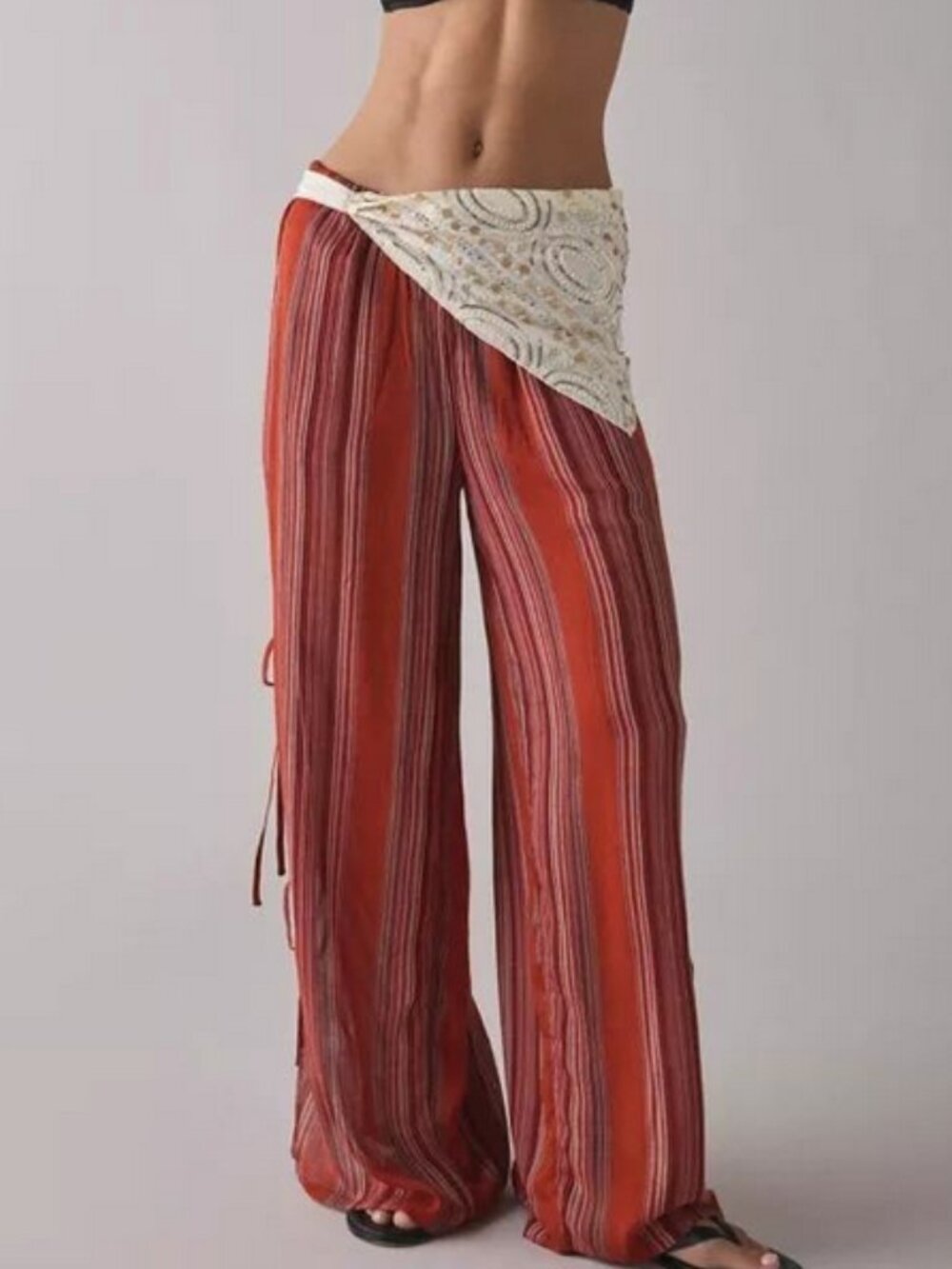 Out From Under Seaside Side-Tie Wide-Leg Pants Urban Outfitters S
